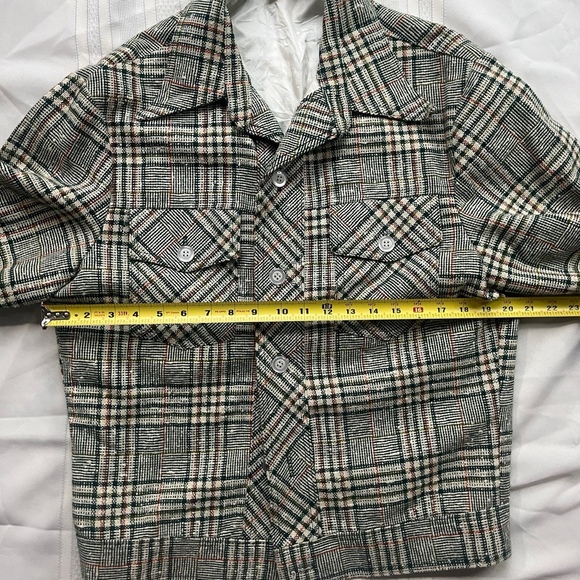 Vintage Ratner USA Men’s Tan Tartan Plaid Blazer Jacket Sport Coat Preppy 70s - Picture 11 of 11